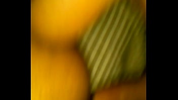 Hitting it behind her flexable legs