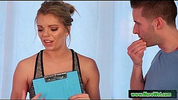 Sexy masseuse gives pleasure to client 15