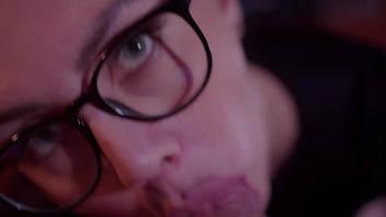 Dissolute wife sucks cock her man's