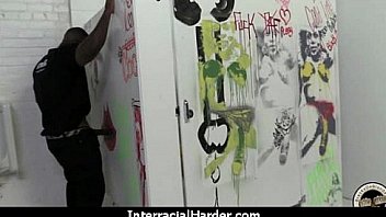 Creamy tight snatch white riding black 22