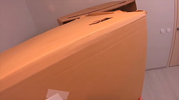 Unboxing and fucking a real live sex doll for valentine's day amateur couple fetish pov kinky sex