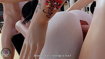 Sexy asian gets double teamed fucked