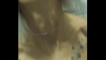 Vilja’s panda hat hides nothing as she fingers her dripping pussy fishnet stretched tight pulling out saggy tits while craving a hard dick