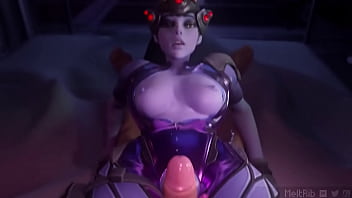 Widowmaker makes you cum reverse cowgirl