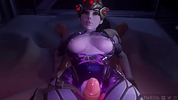 Widowmaker makes you cum reverse cowgirl