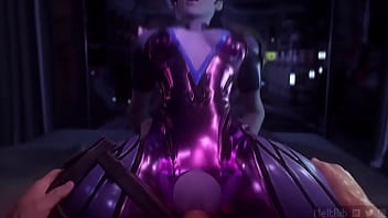 Widowmaker makes you cum reverse cowgirl
