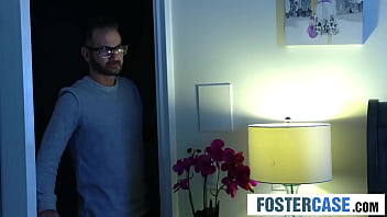 Petite foster daughter fulfills naughty conditions to stay home