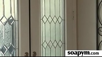 Babe gives erotic soapy massage 24