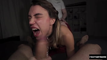 Life changing rough threesome makes her shake and scream