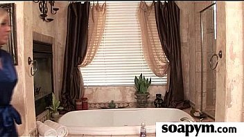 Soapy massage end with a big cumshot 2