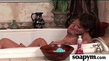 Soapy massage and shower blowjob 4