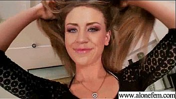 Hot sexy girl insert sex toys in her holes vid 17