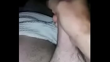 Playing with hard dick