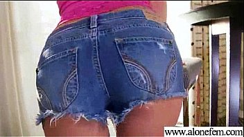 Girl strip and insert in holes all kind of stuffs vid 12