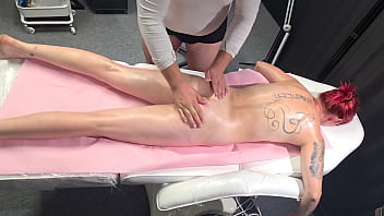 Hot wife wanted dick from masseur they make mutual masturbation