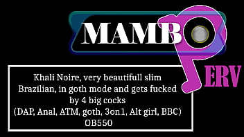 Khali noire very beautifull slim brazilian in goth mode and gets fucked by 4 big cocks dap anal atm goth 3on1 alt girl bbc ob550