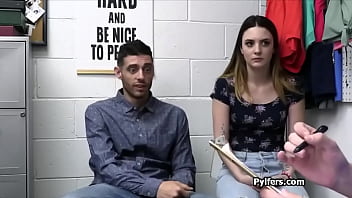 Punishing Dudes Girlfriend For Shoplifting In Front Of Him thumbnail