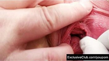 Blond female real gyno check up