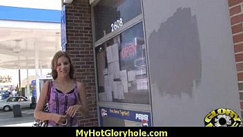 White milf sucking and licking a black cock 19