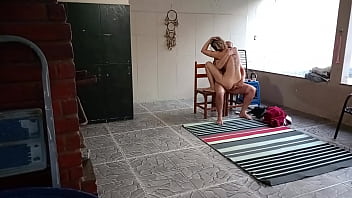 The stepsister was in the backyard and her stepbrother convinced her to have sex with him