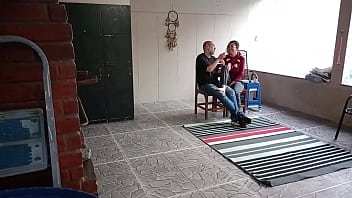 The stepsister was in the backyard and her stepbrother convinced her to have sex with him