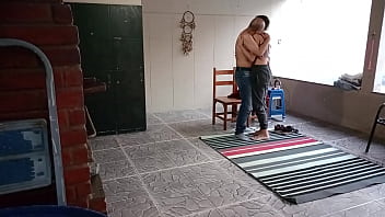 The stepsister was in the backyard and her stepbrother convinced her to have sex with him