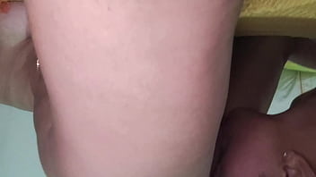 My black bull eats my pussy and finger fucks me with almost all his entire hand