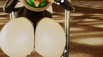 Bowsette shaking that ass on the tube