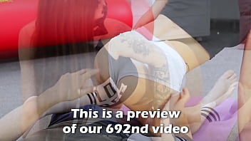 What a beautiful babe sucking on cock