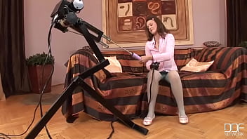 Her pussy gets a robot pop