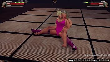Bambi vs tristany nf3d female mma combat dojo battle boobs