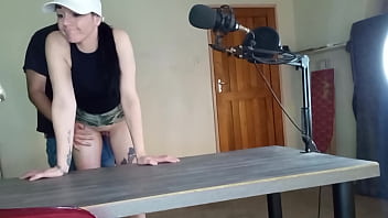 Had a quicky while podcasting on air