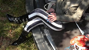 Leggings black latex