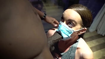 2 cock whores suck dick through masks social distancing