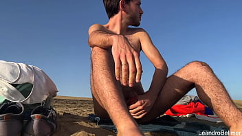 Public Jerk Off At The Gay Nude Beach And A Man Is Watching Me thumbnail