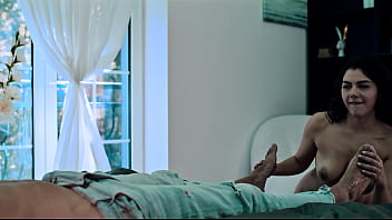 1 guy 2 girls lesbian threesome horny blonde & brunette parasited big cock male bondage creampie