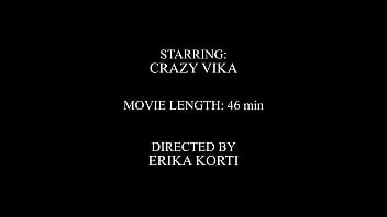 First dp sexy girl crazy vika gets her first double penetration from three big cocks eks579