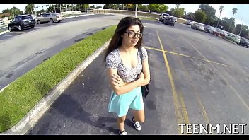 Sweet babe fucked hard