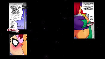 Jóvenes titanes starfire y robin fandub