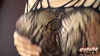 Playful penny pax teases her big toy with real passion