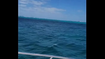 Flashing on the front of a yacht temptationrs