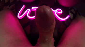 Girl with big ass in sexy pantyhose sucks dick and fucks cowgirl and doggystyle by the light of pink lamp love amateur couple sex pov