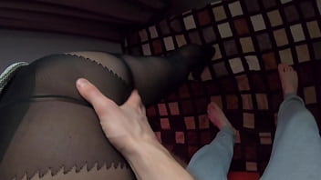Girl With Big Ass In Sexy Pantyhose Sucks Dick And Fucks Cowgirl And Doggystyle By The Light Of Pink Lamp Love Amateur Couple Sex Pov thumbnail