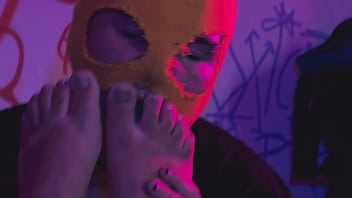 I offer candle wax play on your tied feet