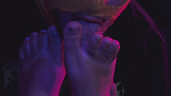 I offer candle wax play on your tied feet