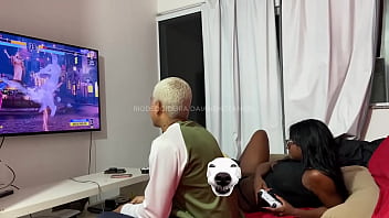 My husband's cousin came over to play video games with him and i being a naughty girl went along too i joined in the fun and even made a bet with them imagine what happened My husband's cousin came over to play video games with him and i being a naughty girl went along too i joined in the fun and even made a bet with them imagine what happened