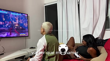 My husband's cousin came over to play video games with him and i being a naughty girl went along too i joined in the fun and even made a bet with them imagine what happened My husband's cousin came over to play video games with him and i being a naughty girl went along too i joined in the fun and even made a bet with them imagine what happened