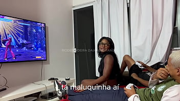 My husband's cousin came over to play video games with him and i being a naughty girl went along too i joined in the fun and even made a bet with them imagine what happened My husband's cousin came over to play video games with him and i being a naughty girl went along too i joined in the fun and even made a bet with them imagine what happened