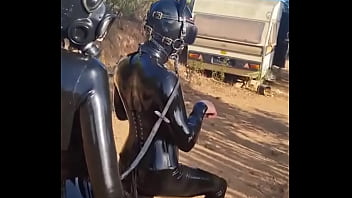 Latex Pony Action In Portuguese With Discipleofdevotion Full Rubber Action In The Heat thumbnail