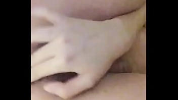 Asian girl touching herself after shower